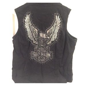 Gently used Bling Harley vest‼️